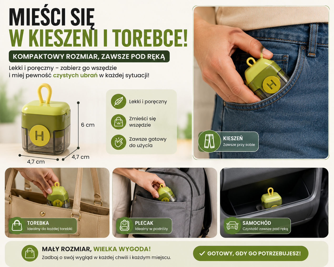 NanoRoller™ | Wielorazowy Wałek do Usuwania Sierści i Kłaczków